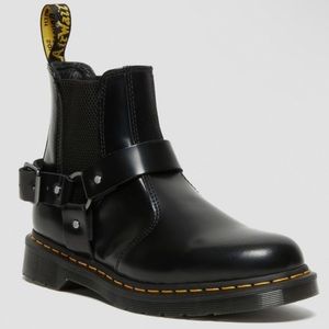 Dr Martens Wincox Smooth Leather Moto Buckle Boots Womens US Size 5
